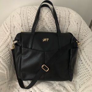 FRESHLY PICKED Black Crossbody Satchel Diaper Bag